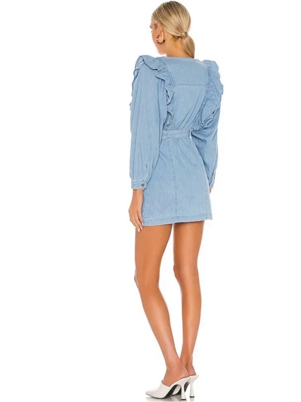 Free People Imogene Denim Mini Dress - Picture 7 of 7